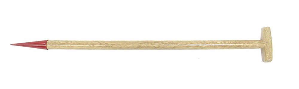 Plantoir & Acier Avec Manche & Bois 80 Cm