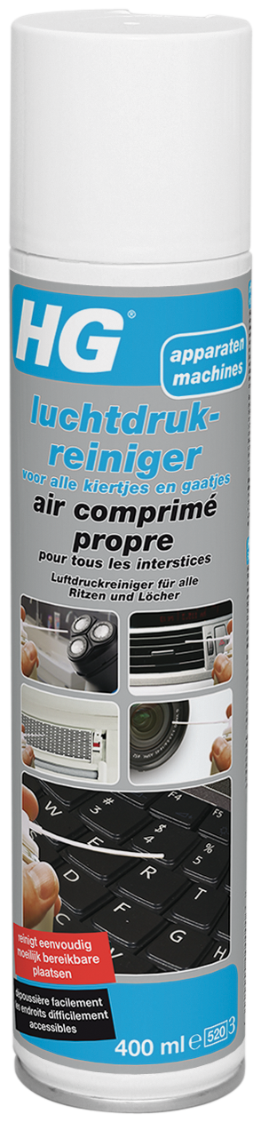 Hg Luchtdrukreiniger Voor Alle Kiertjes & Gaatjes 400ml