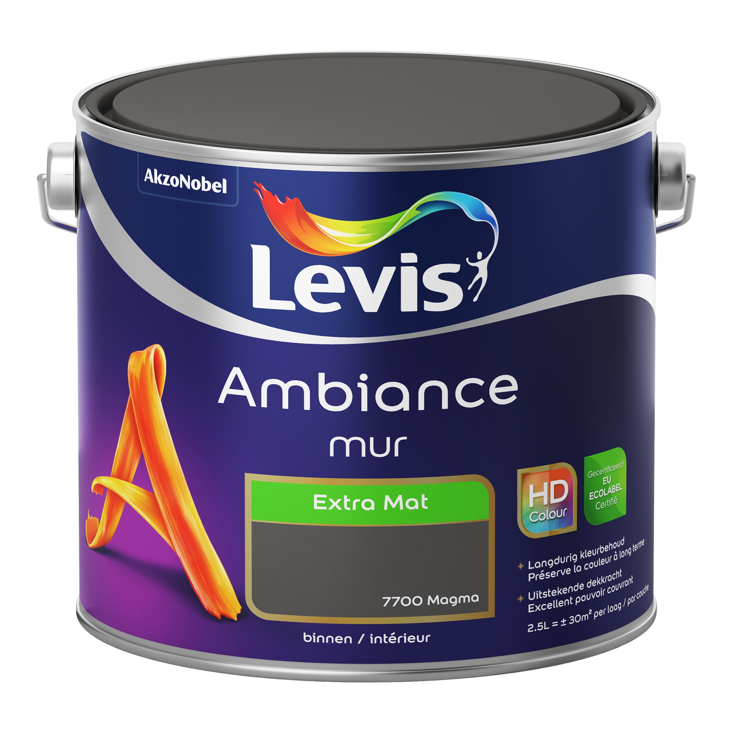 MUURVERF AMBIANCE MUR EXTRA MAT MAGMA 2,5 L