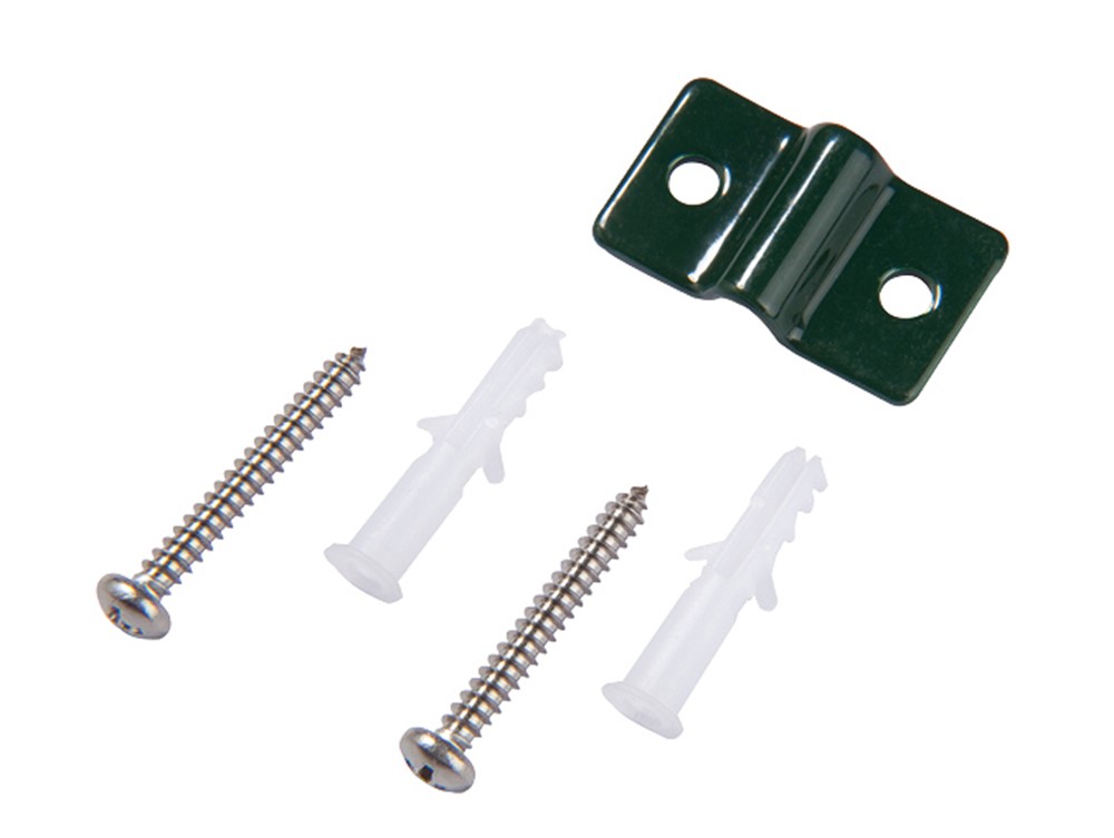 Muurbevestiging Draadpaneel Ral 9005 (zakje Van 4)