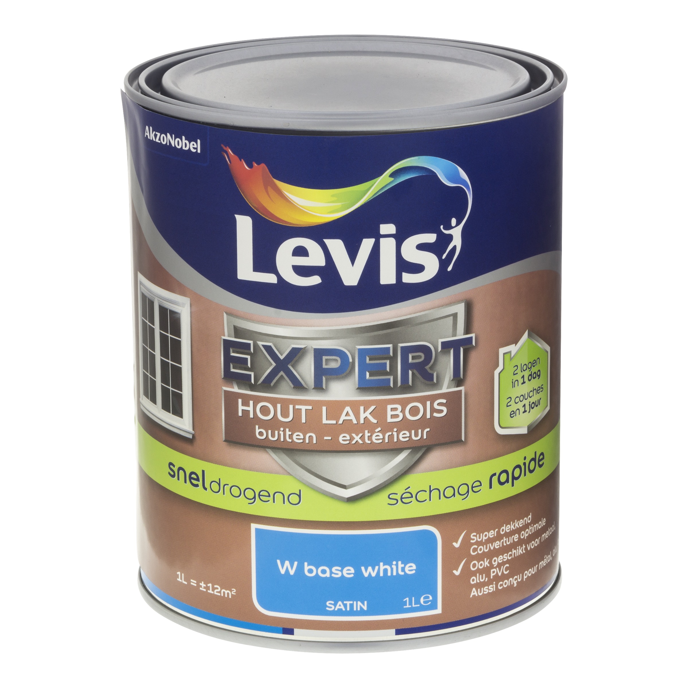 LAQUE EXPERT BOIS EXTÉRIEUR SATIN SECH RAPIDE MIX 1 L WHITE