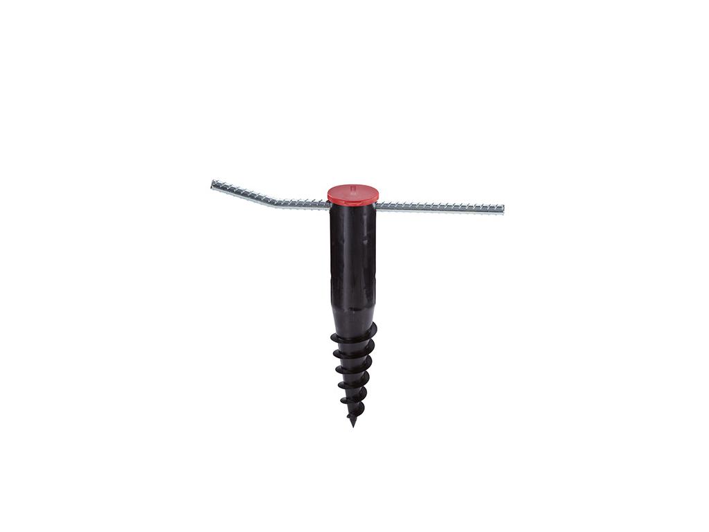 GRONDANKER IN METAAL + STAAF