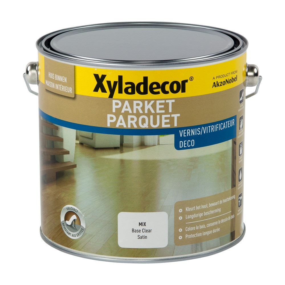 Parketvernis Satijn Base Clear 2,475l