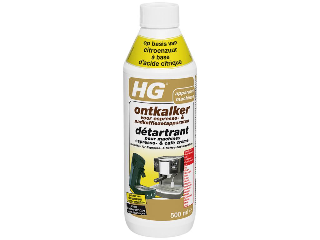 HG DÉTARTRANT POUR MACHINES ESPRESSO- & CAFÉ CRÈME À BASE D’ACIDE CITRIQUE 500ML