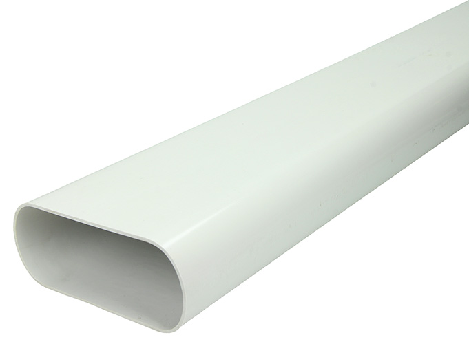 Vast Plat Ovaal Kanaal 55x135mm 1,5m