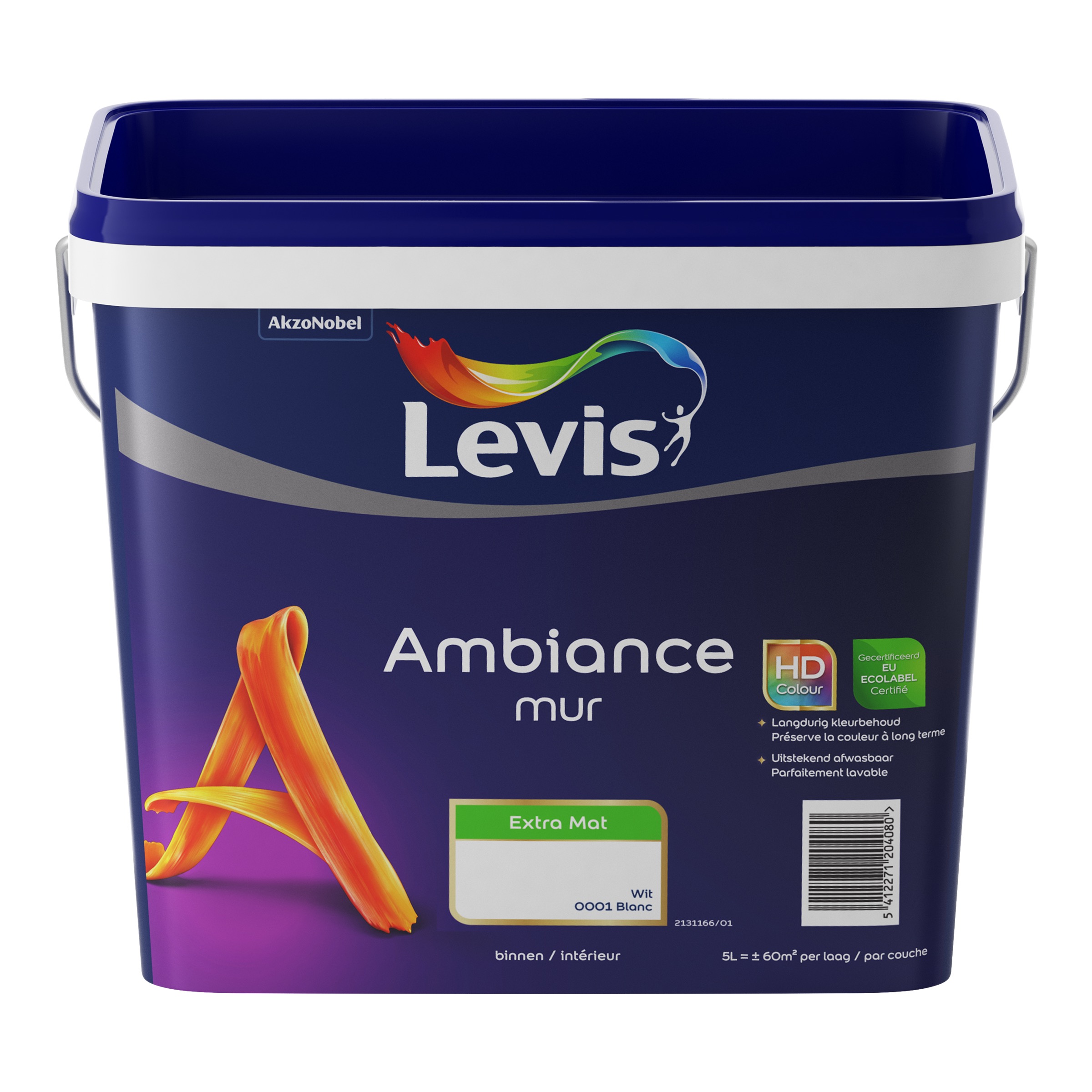 MUURVERF AMBIANCE MUR EXTRA MAT WIT 5 L