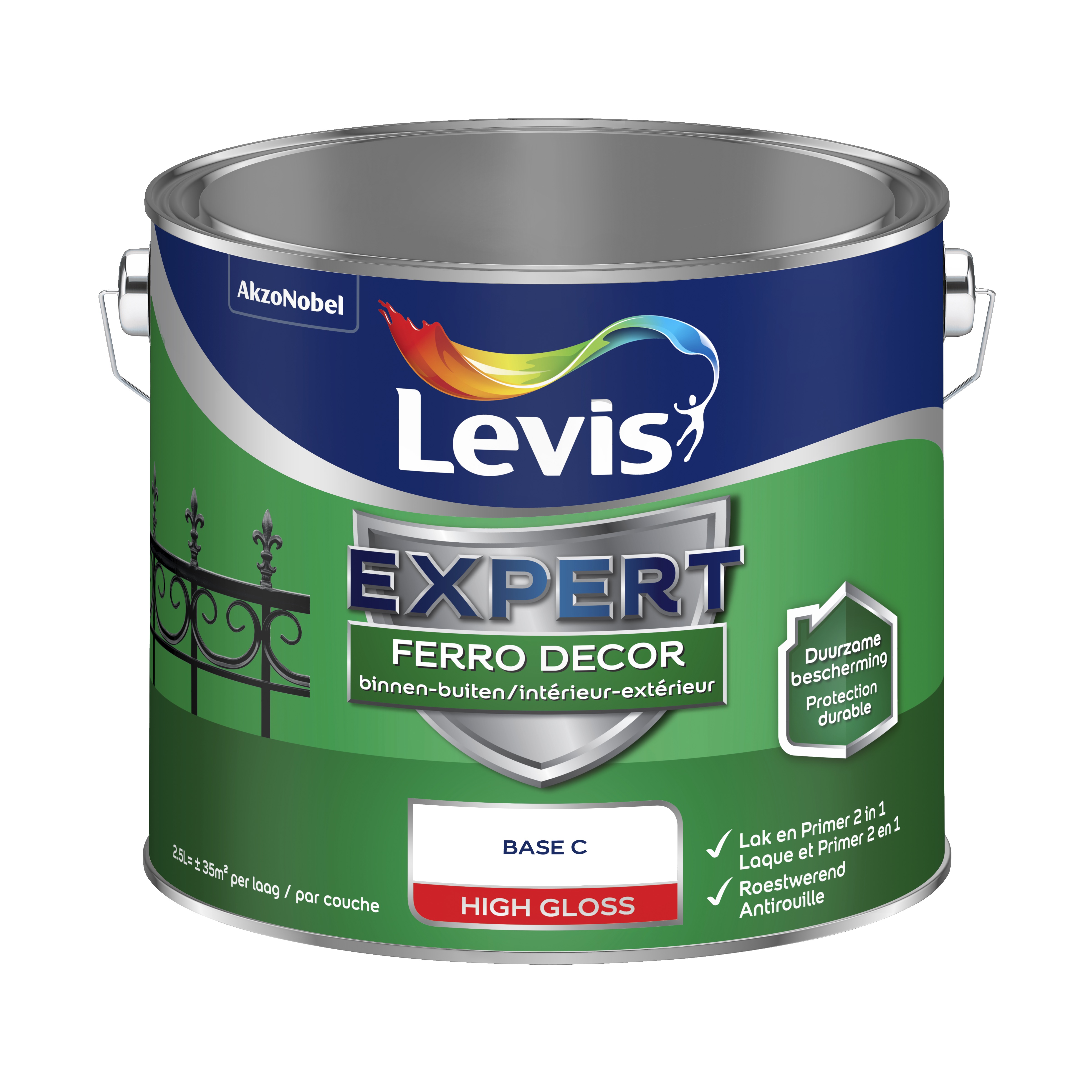 Roestwerende Ferro Decor Base C Brillant 2,5 L