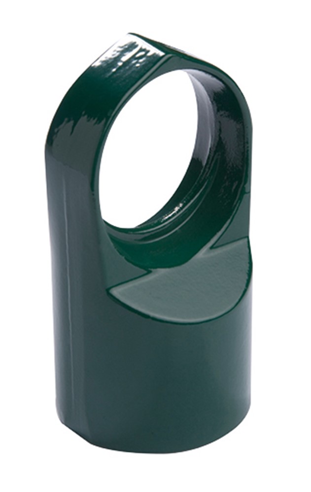 Doorvoerkop palen 60/42mm Alum. gelakt