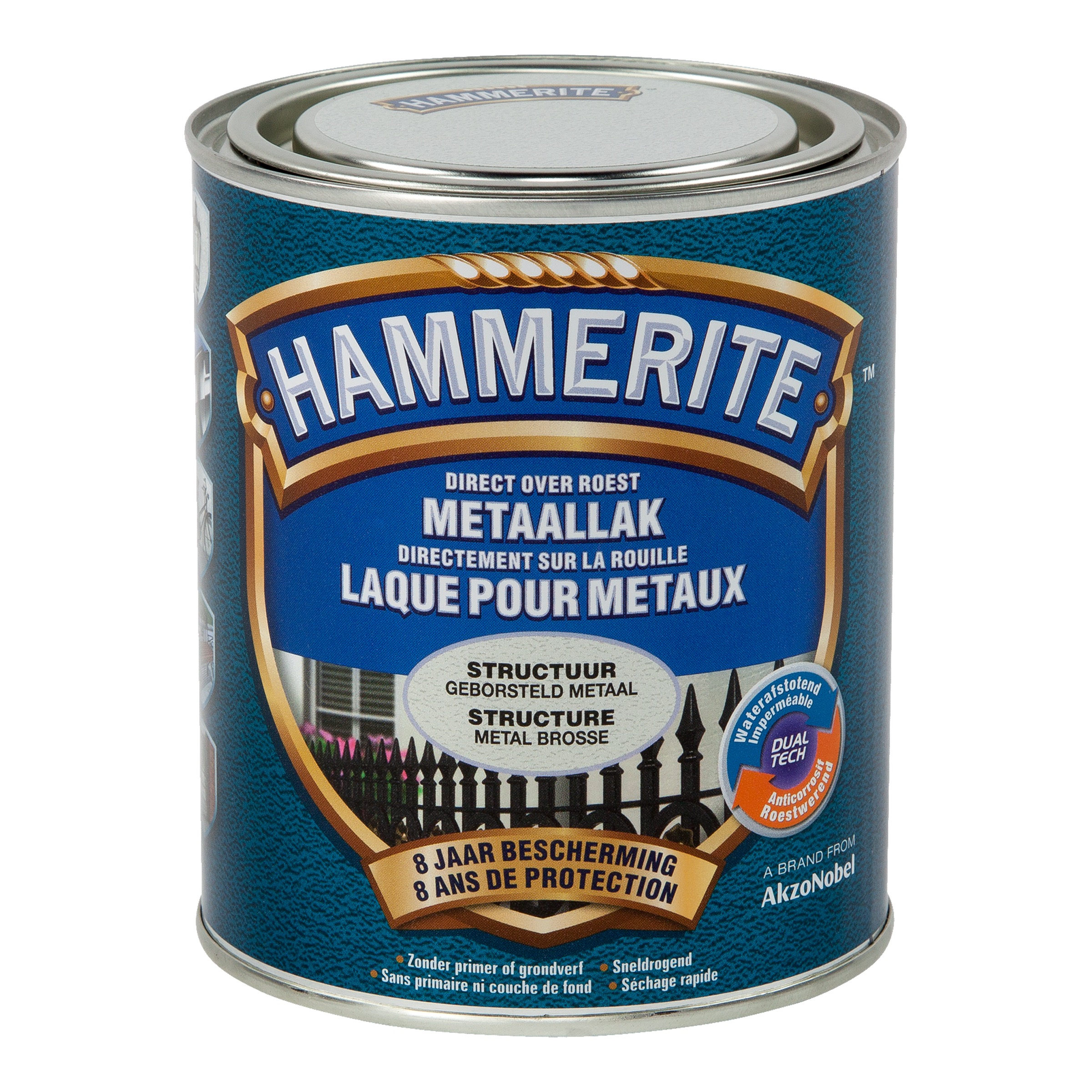 Lak Struct.mat Geborst Metaal 750 Ml