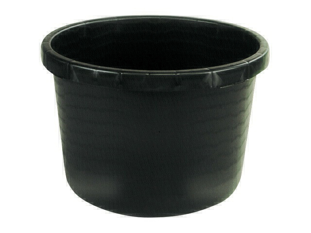 METSERKUIP ROND PLASTIEK ZWART 90L
